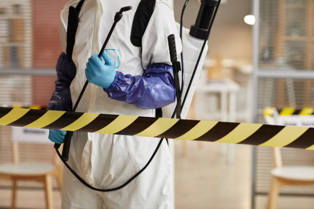 Professional Biohazard Cleanup technician working in Hammonton, NJ